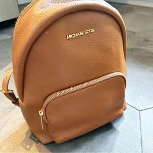 Michael Kors Tan Leather Backpack